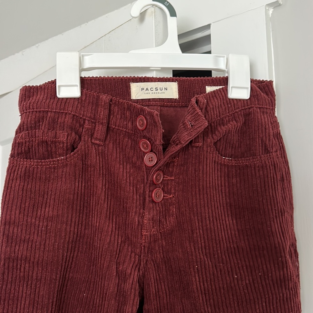 PACSUN vintage icon maroon corduroy pants, size 24